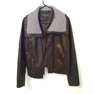 Women's Black faux leather jacket